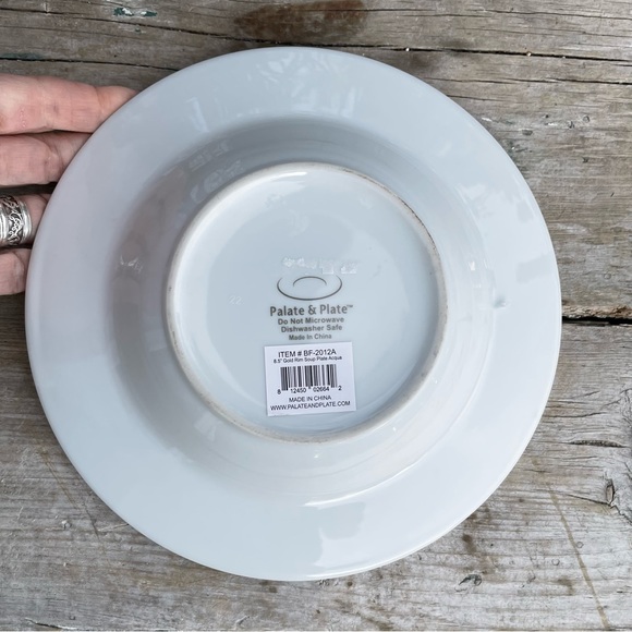 Palate & Plate blue & gold bands and scrolls new - Picture 7 of 9